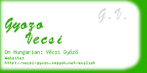 gyozo vecsi business card