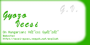 gyozo vecsi business card